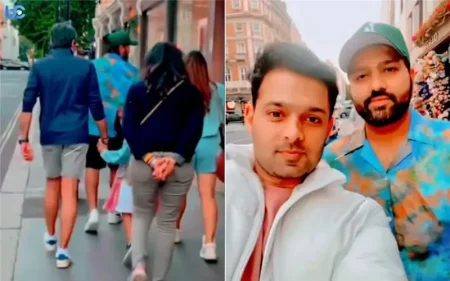 Rohit Sharma enjoying his family time in London clicks a selfie with a fan 