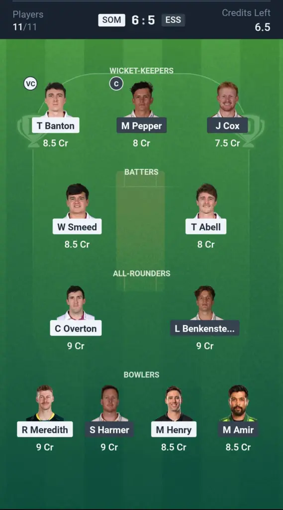 SOM vs ESS Small League Team