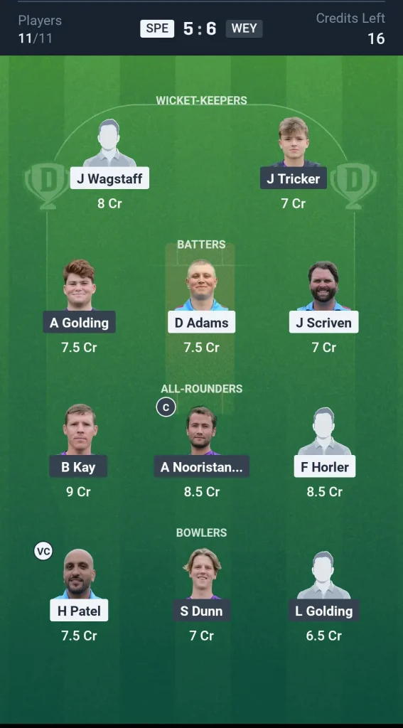 SPE vs WEY Grand League Team