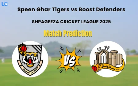 SG vs BOS Match Prediction, SHPAGEEZA CRICKET LEAGUE 2025: Who will win Speen Ghar Tigers vs Boost Defenders? Speen Ghar Tigers vs Boost Defenders Match Prediction