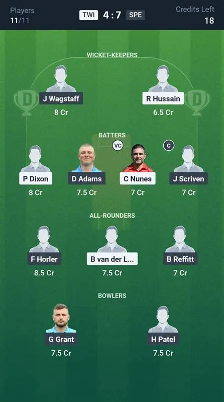 TWI vs SPE Small League Team