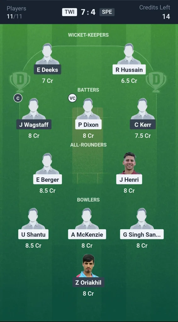 TWI vs SPE Small League Team