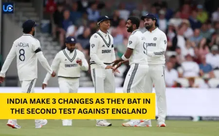 India make 3 changes as they bat in the second test against England