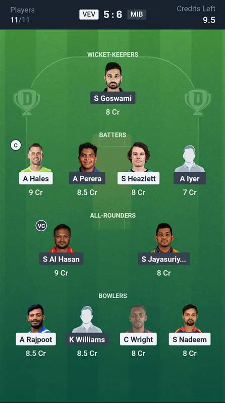 VEK vs MIB Small League Team