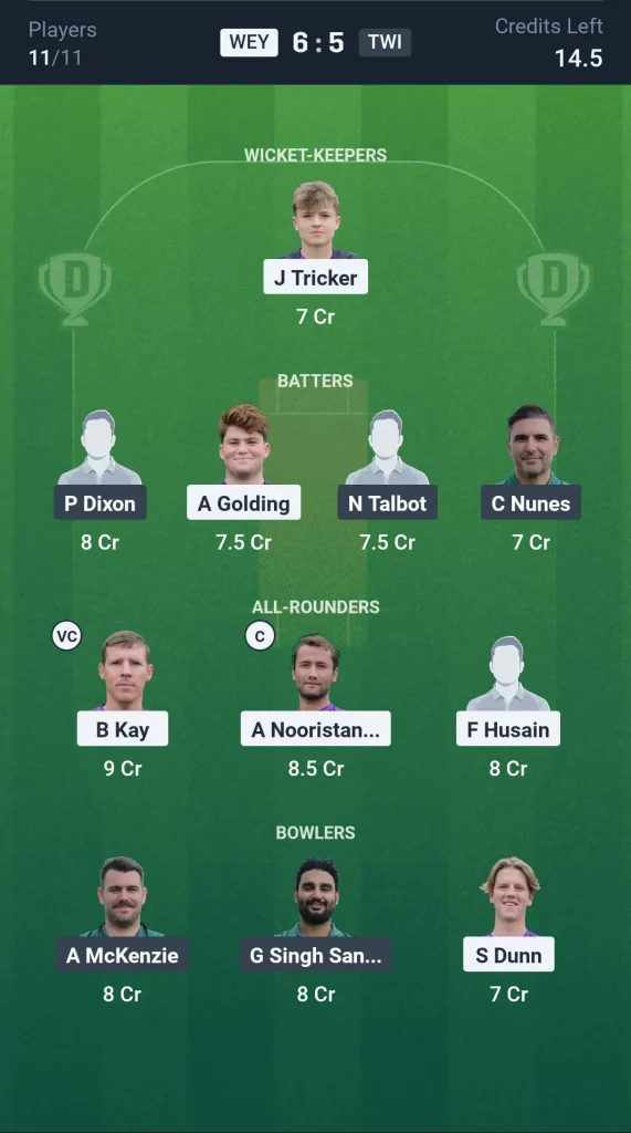 WEY vs TWI Grand League Team