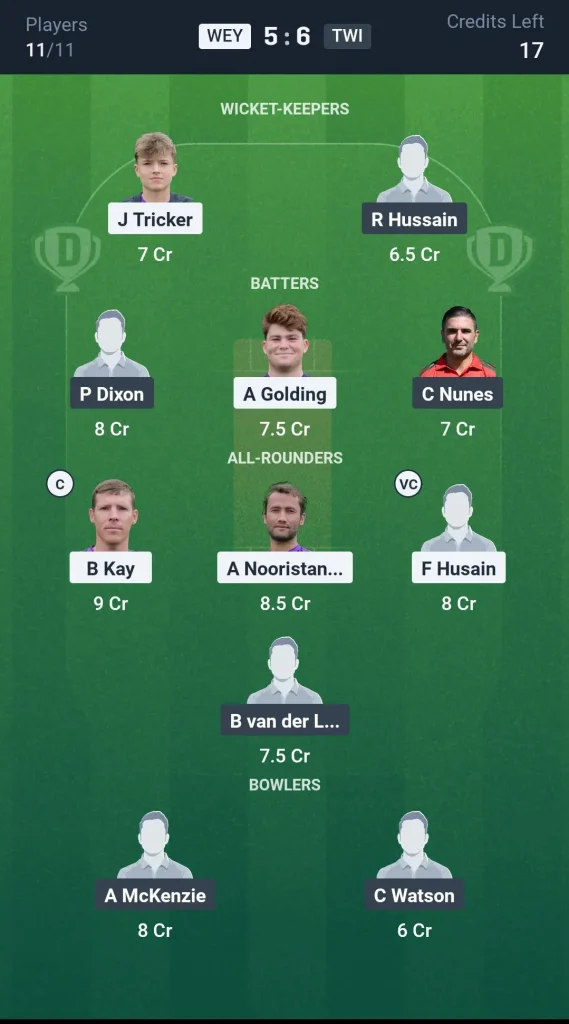 WEY vs TWI Grand League Team