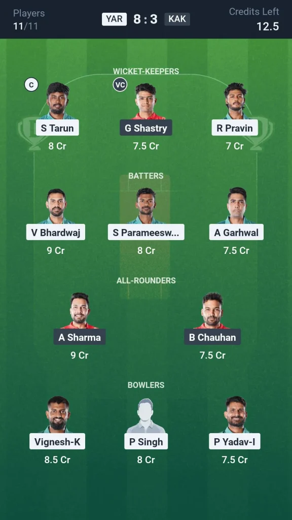 YAR vs KAK Grand League Team