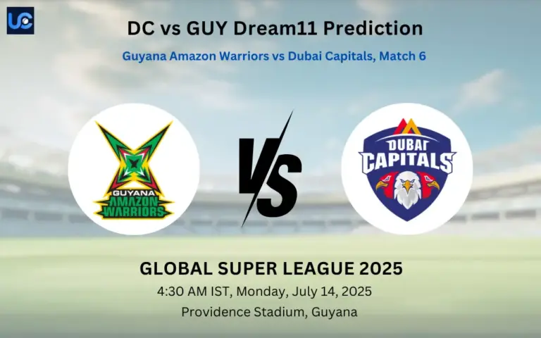 GUY vs DC Dream11 Prediction