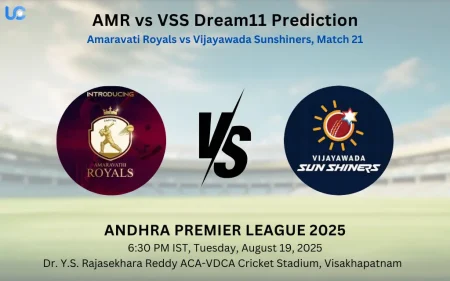 AMR vs VSS Dream11 Prediction: Today’s Match 21, Fantasy Cricket Tips, Captain Choices, Playing XI & Injury Updates – Andhra Premier League 2025 AMR vs VSS Dream11 Prediction