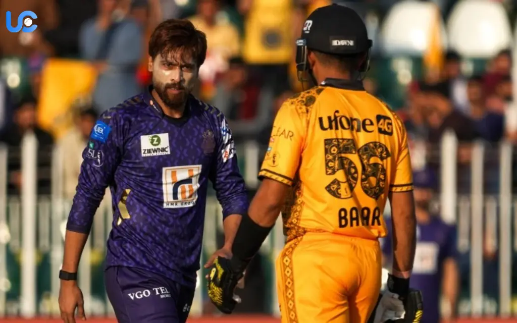 PSL 2025: Amir vs Saim Clash Sparks Babar Azam’s Shocking Dismissal for Duck Amir vs Saim Clash Sparks Babar Azam's