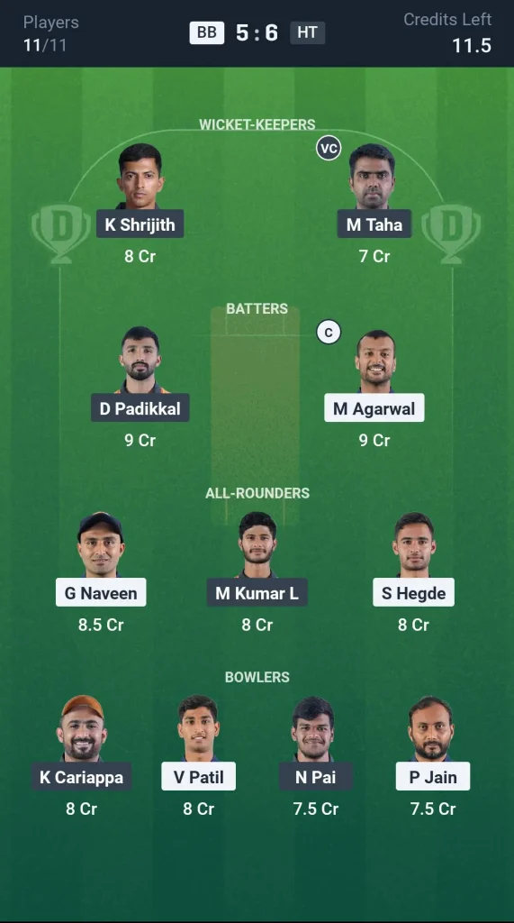 BB vs HT Small League Team