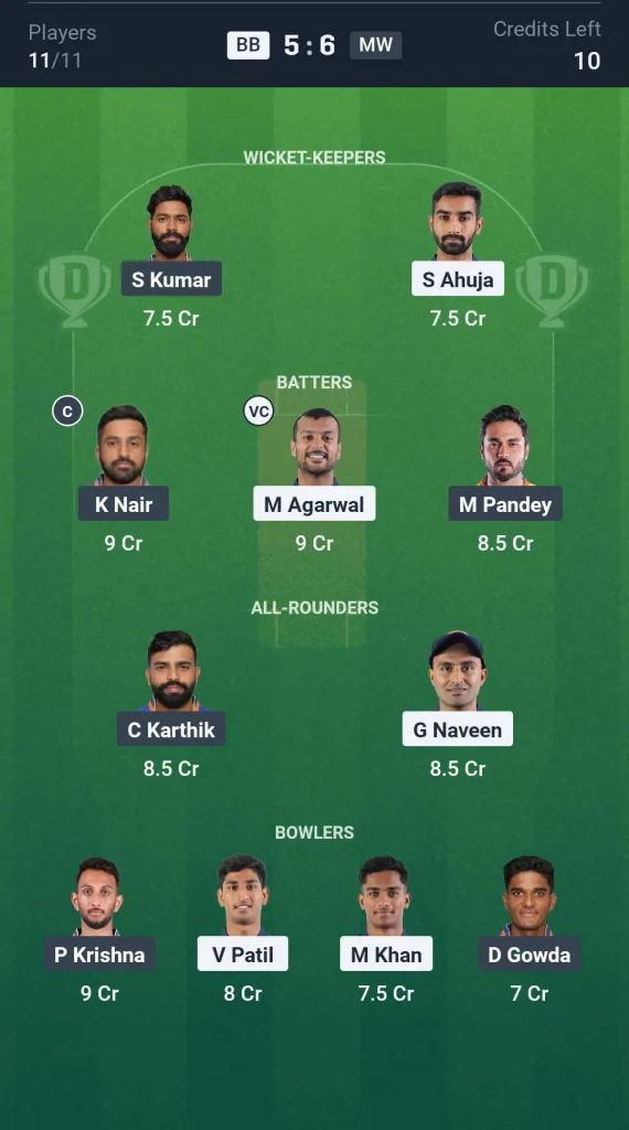 BB vs MW Small League Team