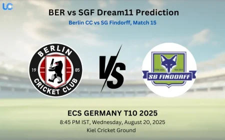 BER vs SGF Dream11 Prediction: Today’s Match 15, Fantasy Cricket Tips, Captain Choices, Playing XI & Injury Updates – ECS Germany T10 2025 BER vs SGF Dream11 Prediction