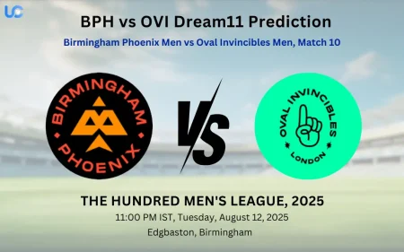 BPH vs OVI Dream11 Prediction: Today’s Match 10, Fantasy Cricket Tips, Captain Choices, Playing XI & Injury Updates – The Hundred Men’s League 2025 BPH vs OVI Dream11 Prediction