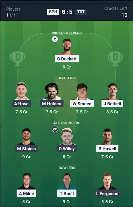BPH vs TRT Grand League Team