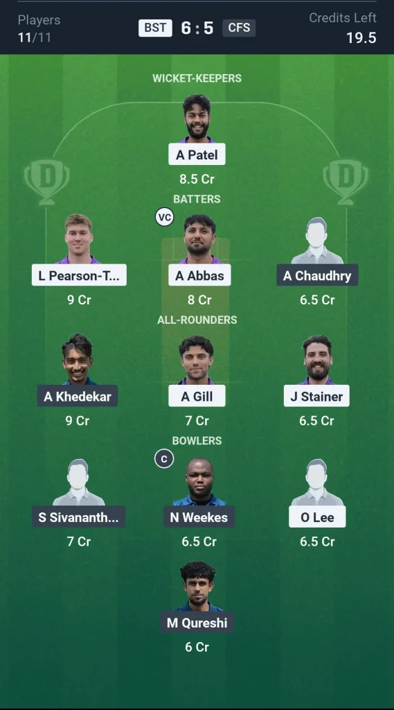 BST vs CFS  Grand League Team