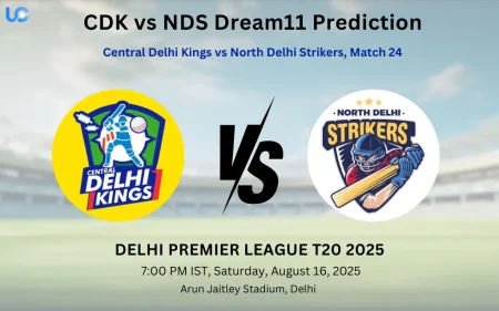 CDK vs NDS Dream11 Prediction: Today’s Match 24, Fantasy Cricket Tips, Captain Choices, Playing XI & Injury Updates – Delhi Premier League 2025 CDK vs NDS Dream11 Prediction