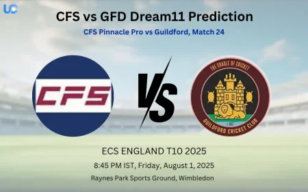 CFS vs GFD Dream11 Prediction: Today’s Match 24, Fantasy Cricket Tips, Captain Choices, Playing XI & Injury Updates – ECS England T10 2025 CFS vs GFD Dream11 Prediction