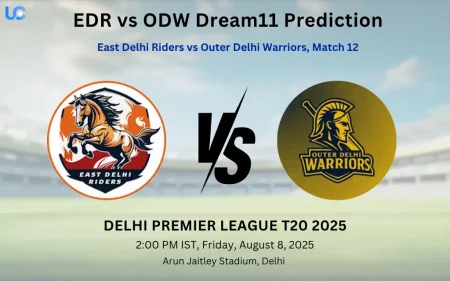 EDR vs ODW Dream11 Prediction: Today’s Match 12, Fantasy Cricket Tips, Captain Choices, Playing XI & Injury Updates – Delhi Premier League 2025 EDR vs ODW Dream11 Prediction