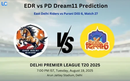 EDR vs PD Dream11 Prediction: Today’s Match 27, Fantasy Cricket Tips, Captain Choices, Playing XI & Injury Updates – Delhi Premier League 2025 EDR vs PD Dream11 Prediction
