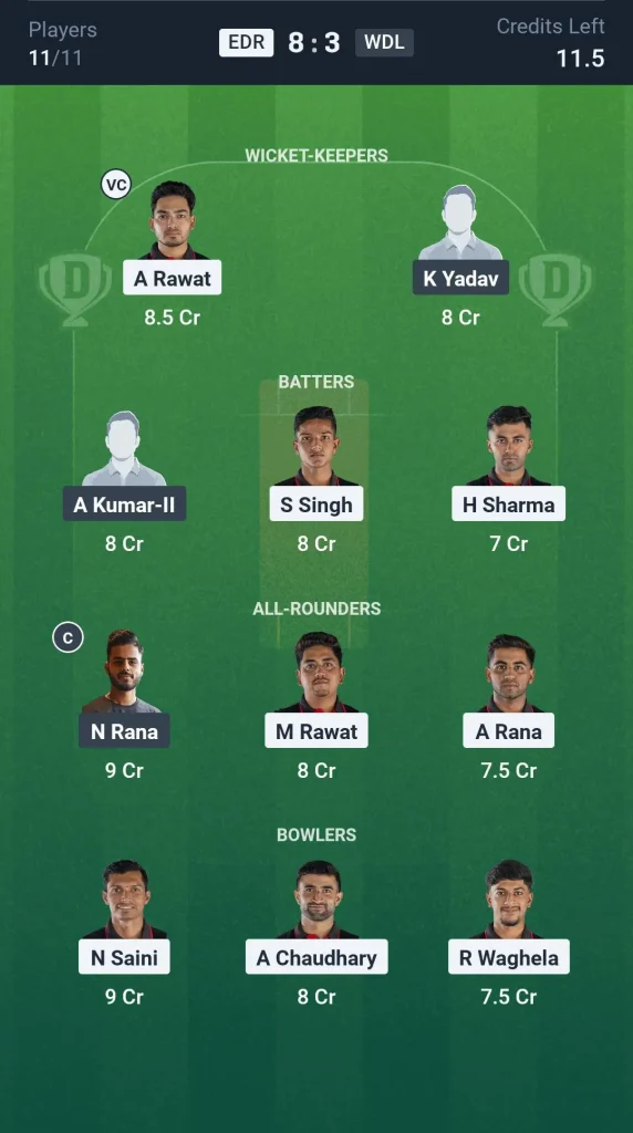 EDR vs WDL Small League Team