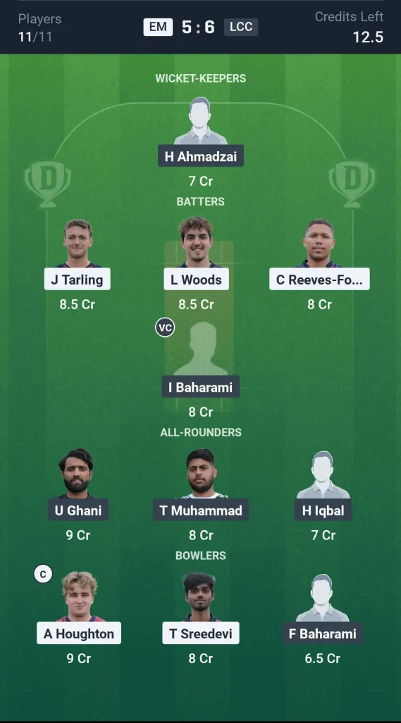 EM vs LCC Grand League Team