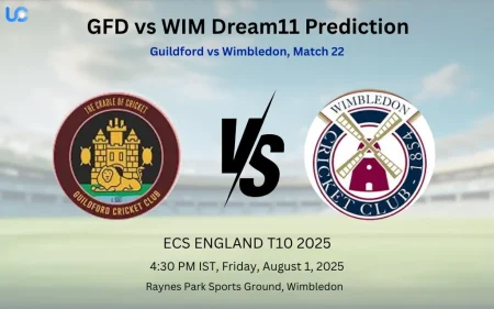 GFD vs WIM Dream11 Prediction: Today’s Match 22, Fantasy Cricket Tips, Captain Choices, Playing XI & Injury Updates – ECS England T10 2025 GFD vs WIM Dream11 Prediction