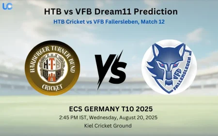 HTB vs VFB Dream11 Prediction: Today’s Match 12, Fantasy Cricket Tips, Captain Choices, Playing XI & Injury Updates – ECS Germany T10 2025 HTB vs VFB Dream11 Prediction