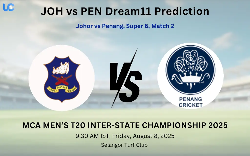 JOH vs PEN Dream11 Prediction: Today’s Super 6, Match 2, Fantasy Cricket Tips, Captain Choices, Playing XI & Injury Updates – MCA Men’s T20 Inter-State Championship 2025 JOH vs PEN Dream11 Prediction