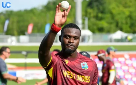 Jayden Seales Creates History with 6/18 vs Pakistan in 3rd ODI Jayden Seales Makes History