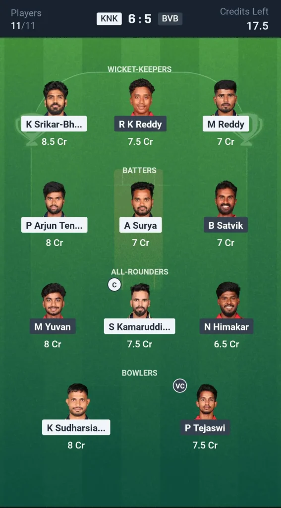 KNK vs BVB Grand League Team