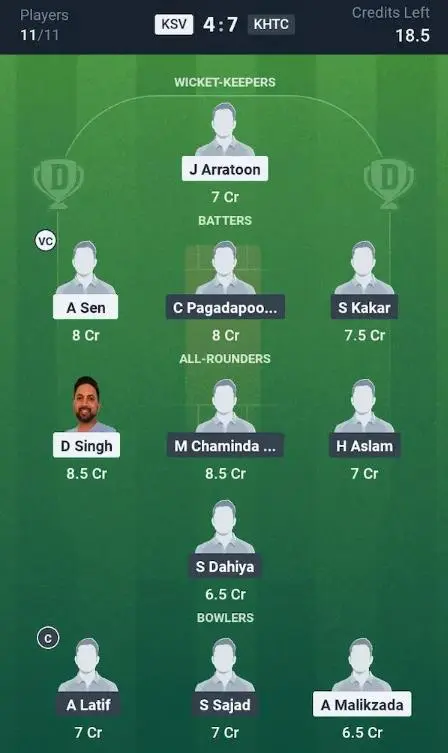 KSV vs KHTC Grand League Team