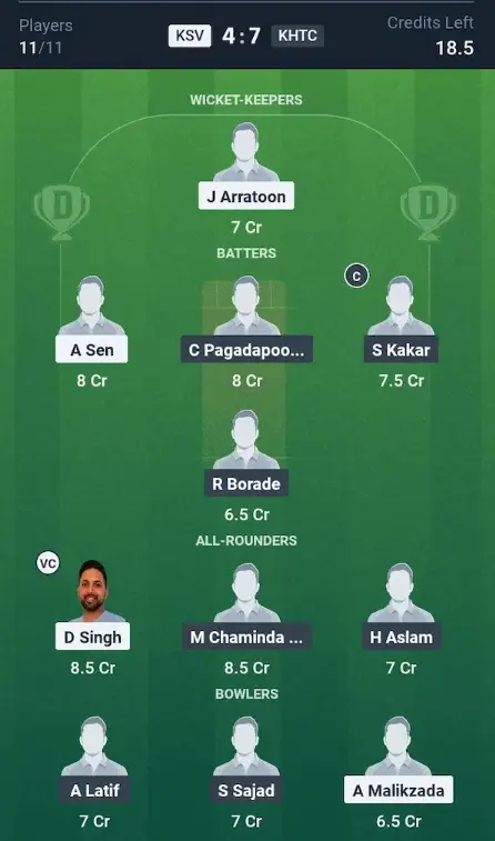 KSV vs KHTC Small League Team