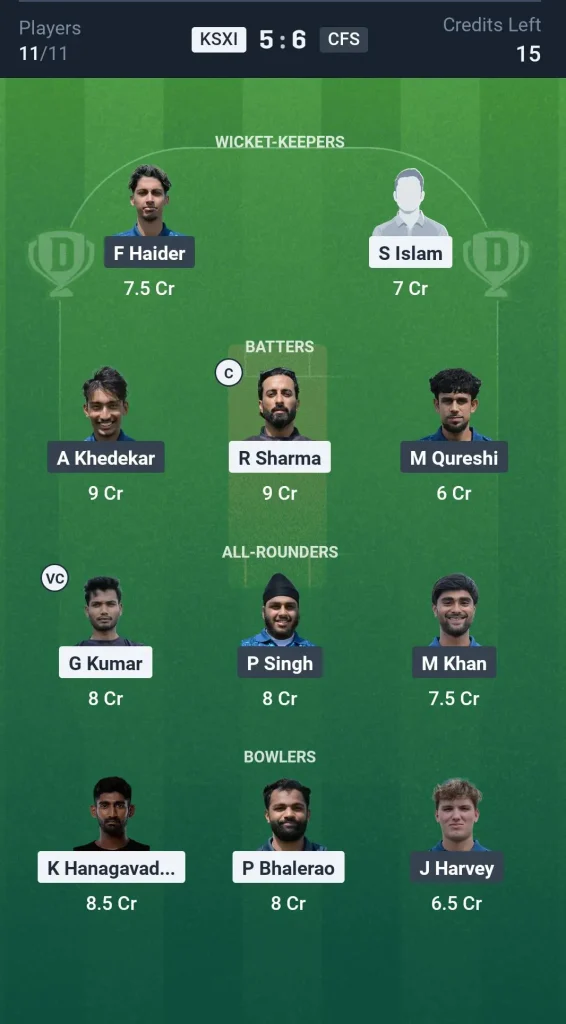 KSXI vs CFS Grand League Team