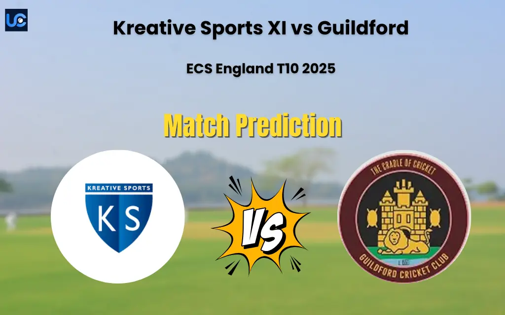 GFD vs KSXI Match Prediction, ECS England T10 2025: Who will Win Kreative Sports XI vs Guildford? Kreative Sports XI vs Guildford Match Prediction