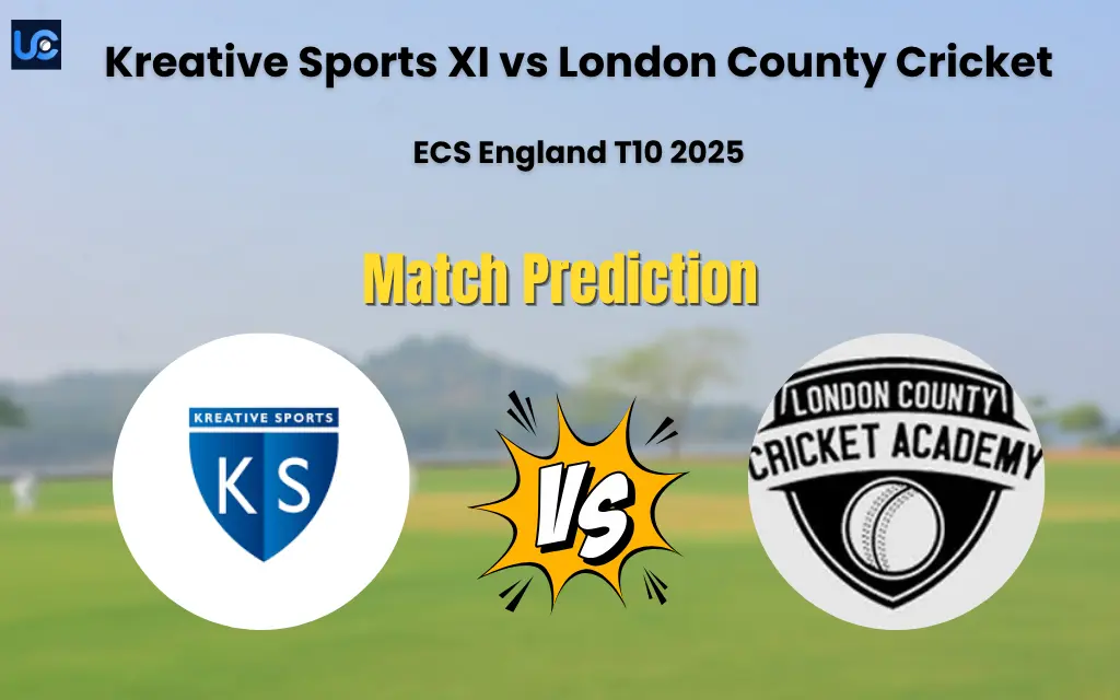 KSXI vs LCC Match Prediction, ECS England T10 2025: Who will Win Kreative Sports XI vs London County Cricket? Kreative Sports XI vs London County Cricket Match Prediction