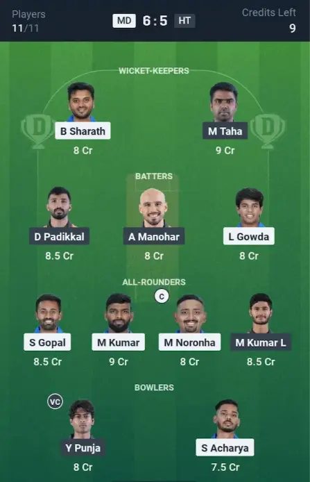 MD vs  HT Grand League Team
