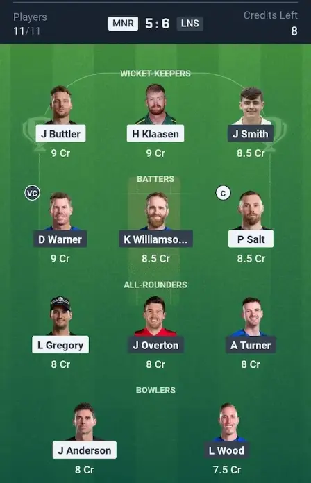 MNR vs LNS Small League Team