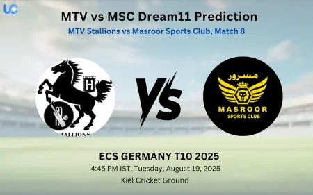MTV vs MSC Dream11 Prediction: Today’s Match 8, Fantasy Cricket Tips, Captain Choices, Playing XI & Injury Updates – ECS Germany T10 2025 MTV vs MSC Dream11 Prediction