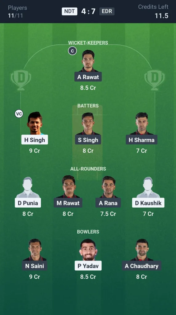 NDT vs EDR Small League Team