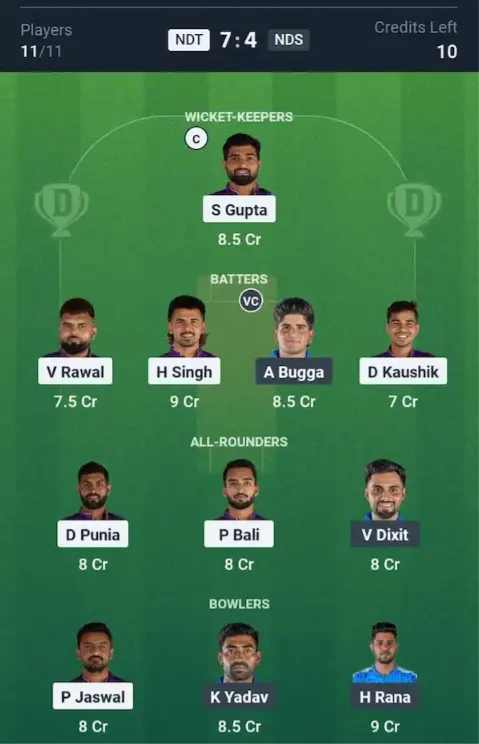 NDT vs NDS Grand League Team
