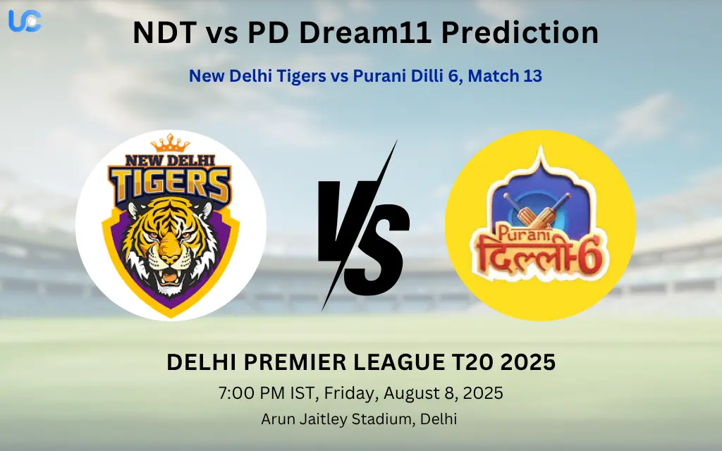 NDT vs PD Dream11 Prediction: Today’s Match 13, Fantasy Cricket Tips, Captain Choices, Playing XI & Injury Updates – Delhi Premier League 2025 NDT vs PD Dream11 Prediction