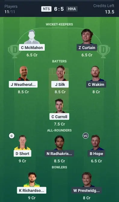 NTS vs HHA Small League Team