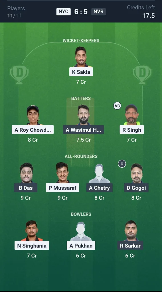 NYC vs NVR Grand League Team