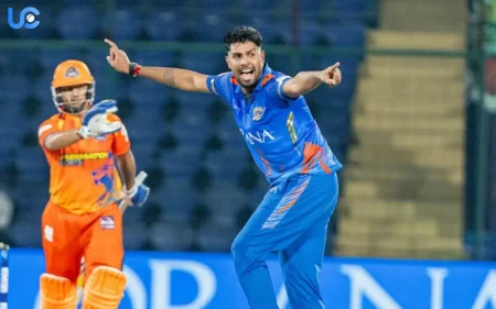 North Delhi Strikers' Captain Harshit Rana