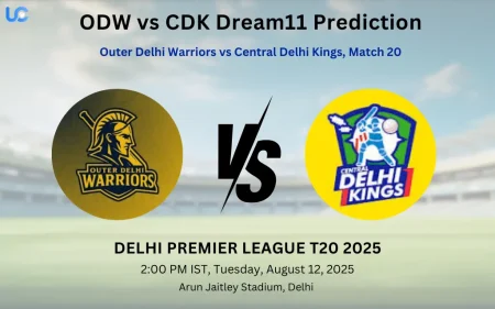 ODW vs CDK Dream11 Prediction: Today’s Match 20, Fantasy Cricket Tips, Captain Choices, Playing XI & Injury Updates – Delhi Premier League 2025 ODW vs CDK Dream11 Prediction