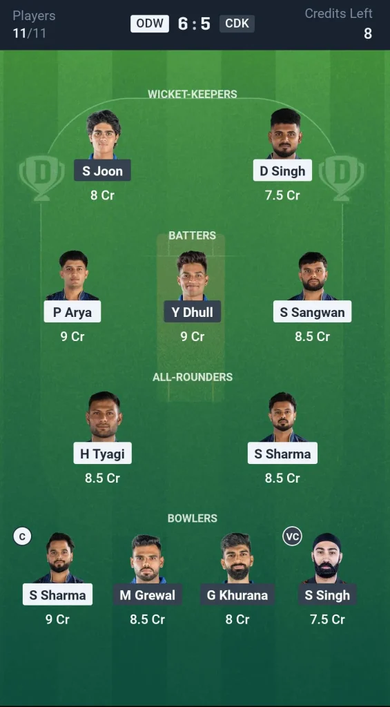 ODW vs CDK Grand League Team