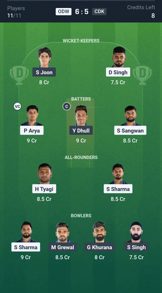 ODW vs CDK  Small League Team