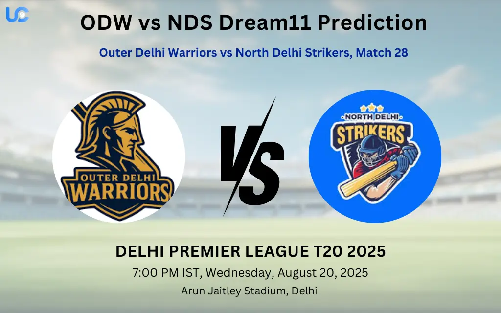 ODW vs NDS Dream11 Prediction: Today’s Match 28, Fantasy Cricket Tips, Captain Choices, Playing XI & Injury Updates – Delhi Premier League 2025 ODW vs NDS Dream11 Prediction