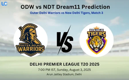 ODW vs NDT Dream11 Prediction: Today’s Match 3, Fantasy Cricket Tips, Captain Choices, Playing XI & Injury Updates – Delhi Premier League T20 2025 ODW vs NDT Dream11 Prediction